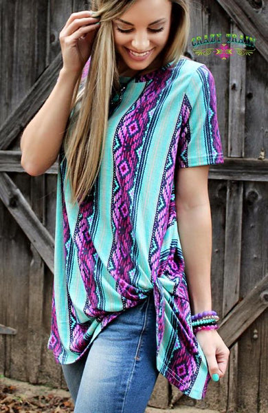 You're Knot Dreaming - Serape Knot Top