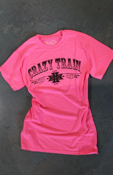 Crazy Train Pink Promo Tee