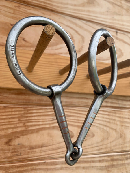 Clark White Fishback Snaffle