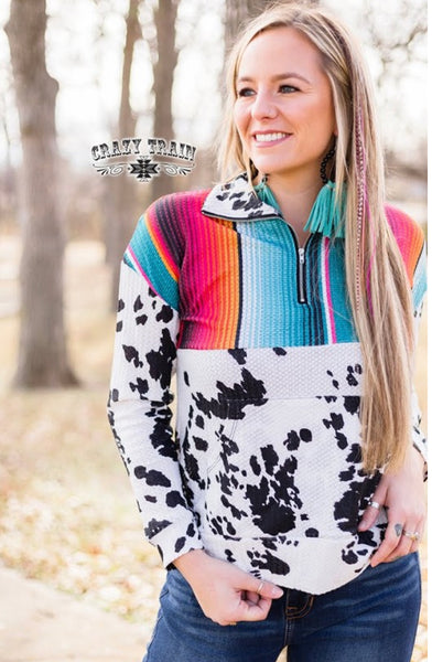 Prescott Pullover (Cowhide/Serape)
