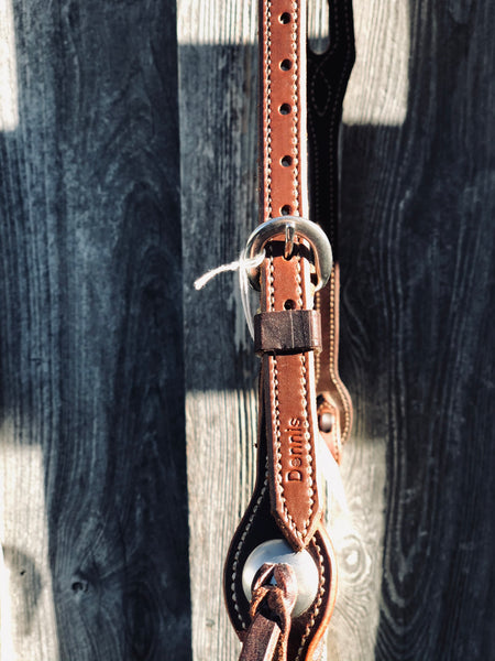 Double & Stitched Slot Ear Headstall