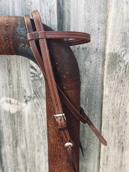 Double & Stitched Browband Headstall